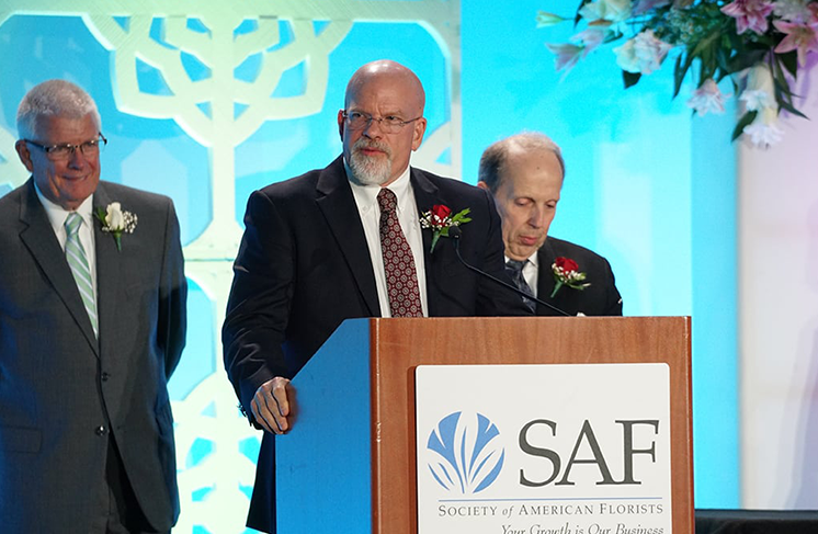 Dr. Charlie Hall receives 2018 SAF Paul Ecke, Jr. Award