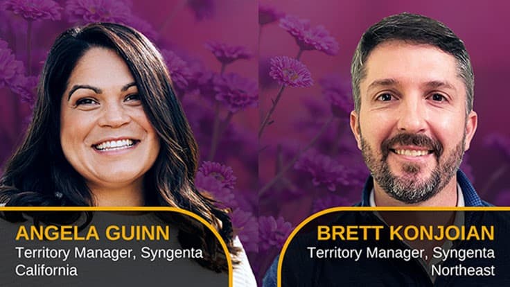 Angela Guinn and Brett Konjoian join Syngenta as ornamental territory managers