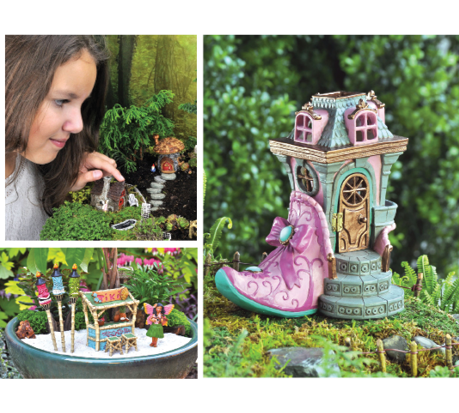 Pink Georgetown USA Miniature Fairy Garden Rose Fairy House 