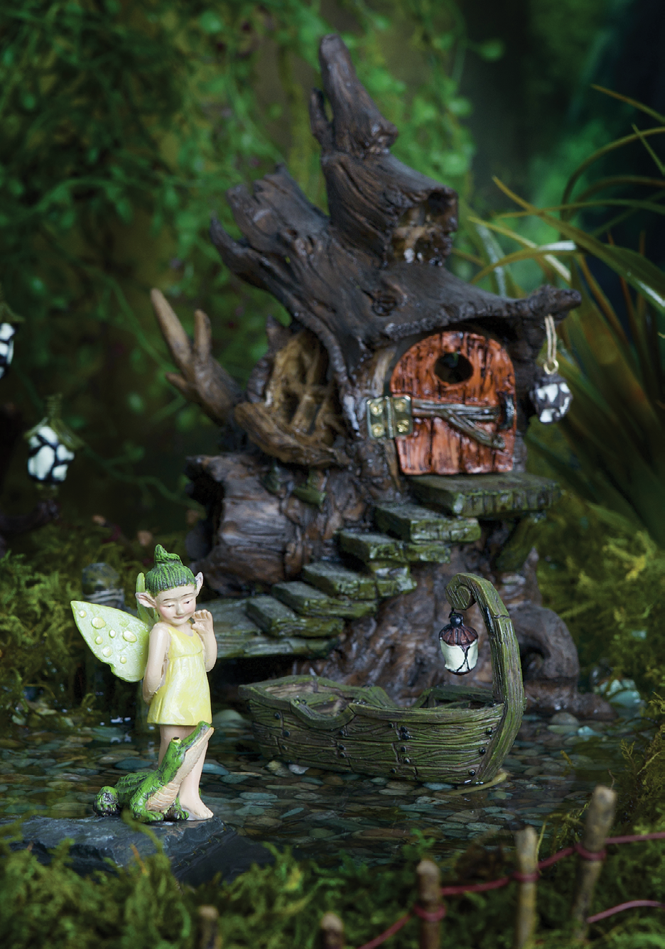 Georgetown Fairy Lamp Post Fiddlehead Fairy Garden Collection 