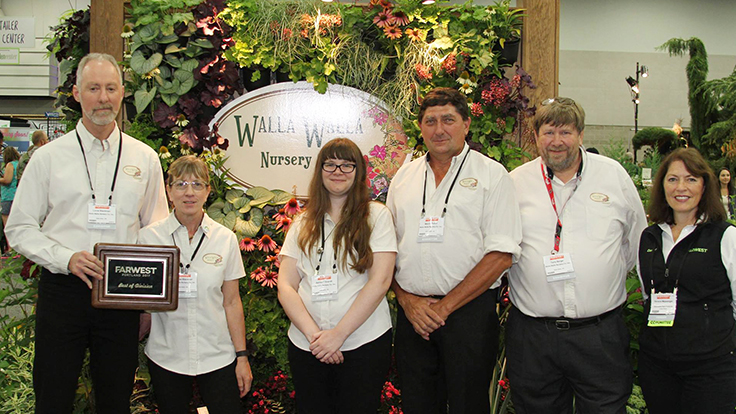 Walla Walla Nursery wins Best in Show Booth award at Farwest 2017