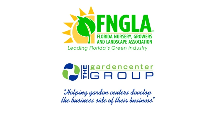 logos for fngla and the garden center group