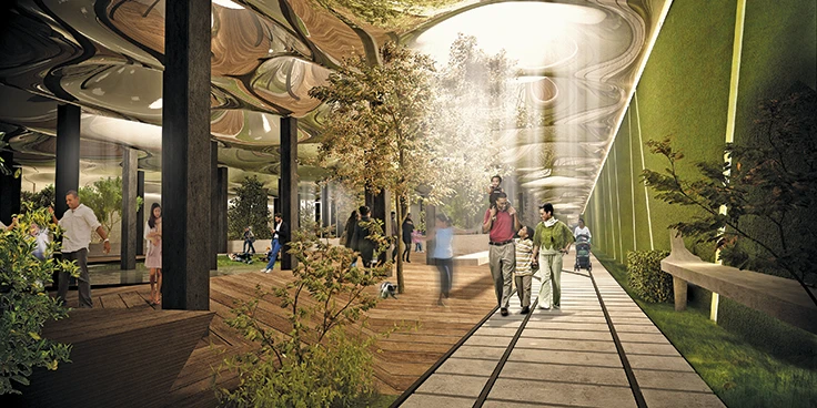 Dream-like indoor garden