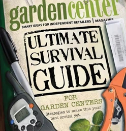 garden center magazine cover with words ultimate survival guide