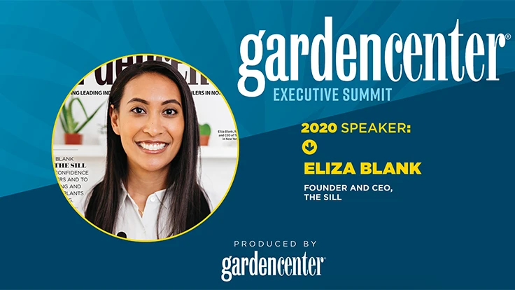 Eliza Blank, CEO, The Sill, in a promotional photo for the Garden Center conference