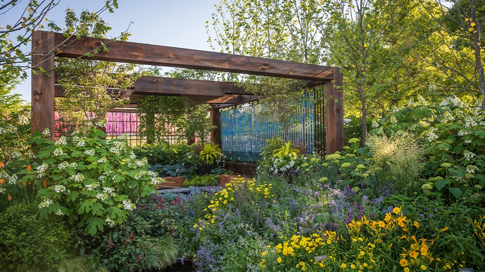 The coveted Best in Show winner (shown) was awarded to Mark Cook Landscaping & Contracting LLC. 