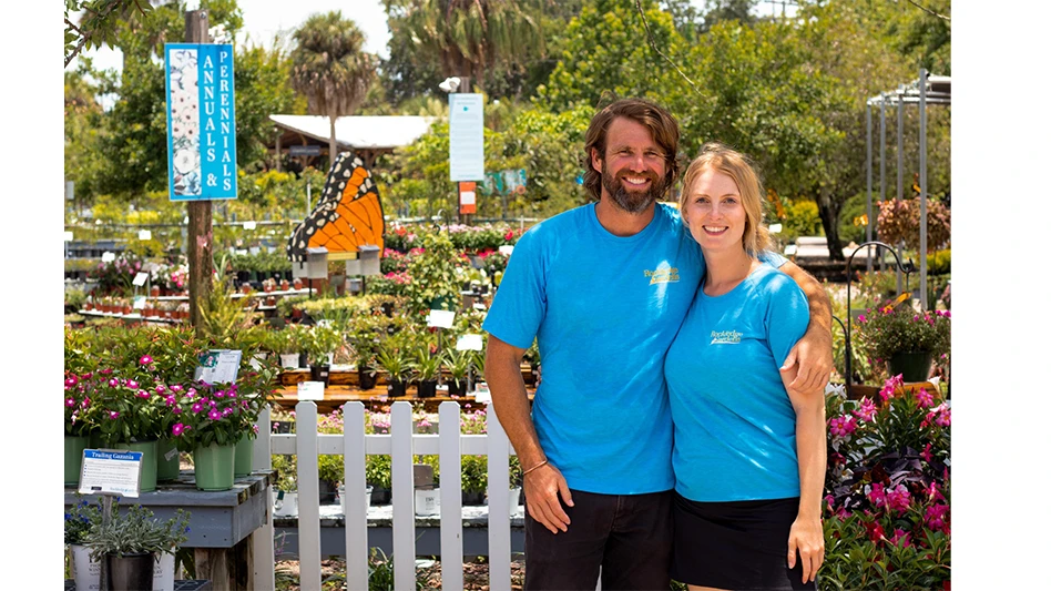 Rockledge Gardens' new owners Brendan Hayes-Morrison, left, Devon Klingman