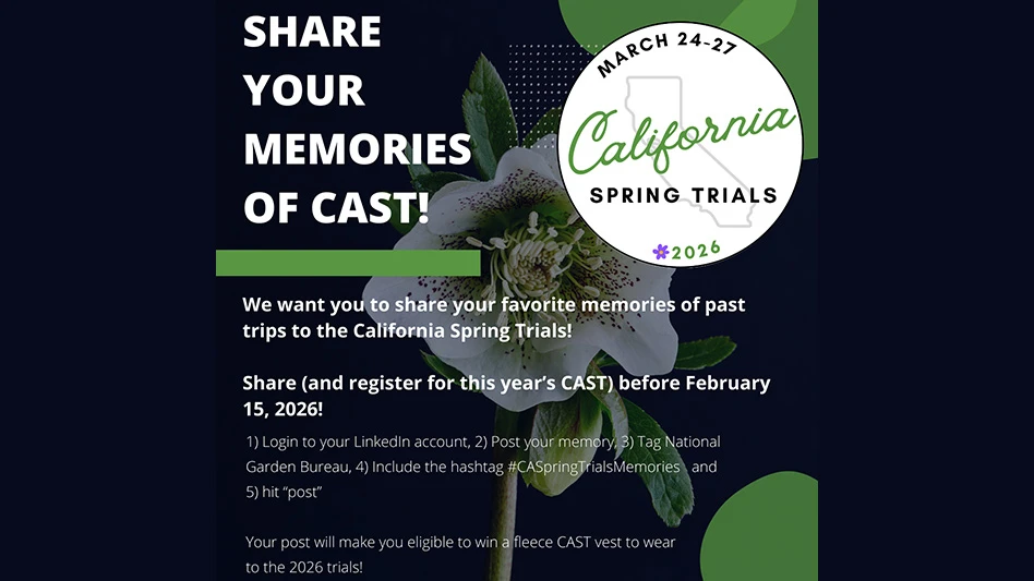 A graphic with white text on a navy blue background reads Share your memories of CAST!
